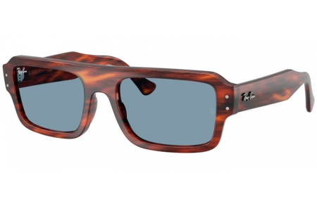 Lunettes de soleil - Ray-Ban® - Ray-Ban® RB4454 - 139856  STRIPED HAVANA // BLUE