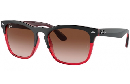 Gafas de Sol - Ray-Ban® - Ray-Ban® RB4487 STEVE - 663113 GREY ON TRANSPARENT RED // BROWN GRADIENT