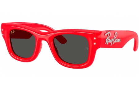 Gafas de Sol - Ray-Ban® - Ray-Ban® RB4940B WAYFARER PUFFER - 686187  RED AND STRASS // DARK GREY
