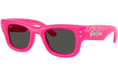 Gafas de Sol - Ray-Ban® - Ray-Ban® RB4940B WAYFARER PUFFER - 686287  PINK AND STRASS // DARK GREY