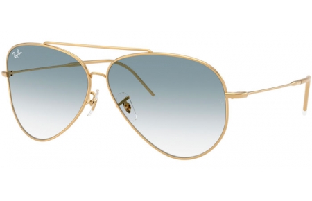 Gafas de Sol - Ray-Ban® - Ray-Ban® RBR0101S AVIATOR REVERSE - 001/79 ARISTA GOLD // BLUE GRADIENT