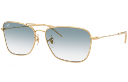 Gafas de Sol - Ray-Ban® - Ray-Ban® RBR0102S CARAVAN REVERSE - 001/79 ARISTA GOLD // BLUE GRADIENT
