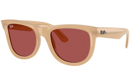 Lunettes de soleil - Ray-Ban® - Ray-Ban® RBR0502S WAYFARER REVERSE - 678069  BEIGE OPAL HONEY // DARK VIOLET