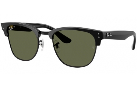 Lunettes de soleil - Ray-Ban® - Ray-Ban® RBR0504S CLUBMASTER REVERSE - 67839A  BLACK ON BLACK // DARK GREEN POLARIZED