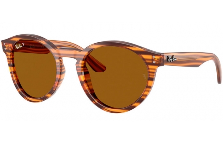 Gafas de Sol - Ray-Ban® - Ray-Ban® RBR0505S 2180 REVERSE - 679183  STRIPED HAVANA // DARK BROWN POLARIZED