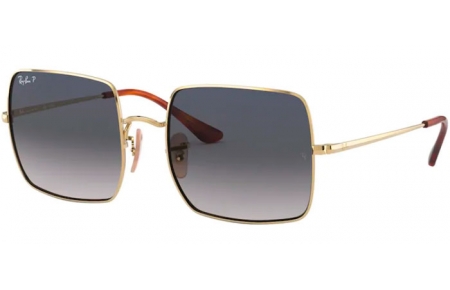 Sunglasses - Ray-Ban® - Ray-Ban® RB1971 SQUARE - 914778 GOLD // BLUE GRADIENT BLUE POLARIZED