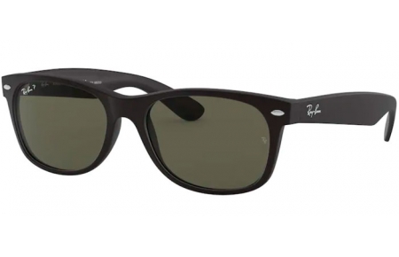 Gafas de Sol - Ray-Ban® - Ray-Ban® RB2132 NEW WAYFARER - 622/58 RUBBER BLACK // G-15 GREEN POLARIZED