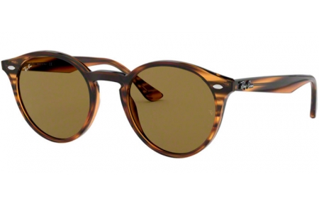 Lunettes de soleil - Ray-Ban® - Ray-Ban® RB2180 - 820/73 STRIPPED RED HAVANA // DARK BROWN