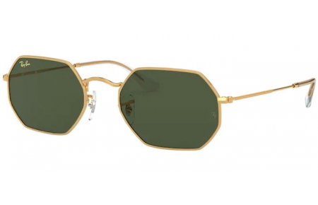 Lunettes de soleil - Ray-Ban® - Ray-Ban® RB3556 - 919631 GOLD LEGEND // GREEN