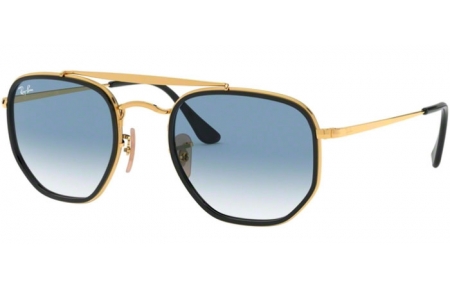 Gafas de Sol - Ray-Ban® - Ray-Ban® RB3648M MARSHAL II - 91673F GOLD // CLEAR BLUE GRADIENT