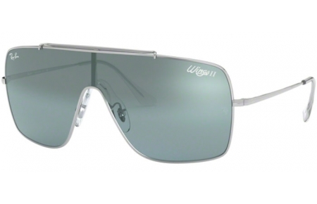 Gafas de Sol - Ray-Ban® - Ray-Ban® RB3697 WINGS II - 003/Y0 SILVER // LIGHT BLUE SILVER MIRROR