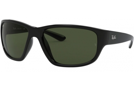 Lunettes de soleil - Ray-Ban® - Ray-Ban® RB4300 - 601/31 BLACK // GREEN