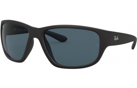 Sunglasses - Ray-Ban® - Ray-Ban® RB4300 - 601SR5 MATTE BLACK // BLUE