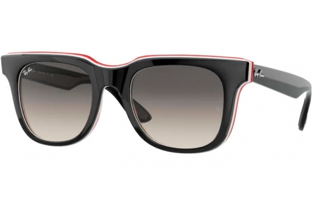 Gafas de Sol - Ray-Ban® - Ray-Ban® RB4368 - 651811 BLACK WHITE RED // GREY GRADIENT DARK GREY