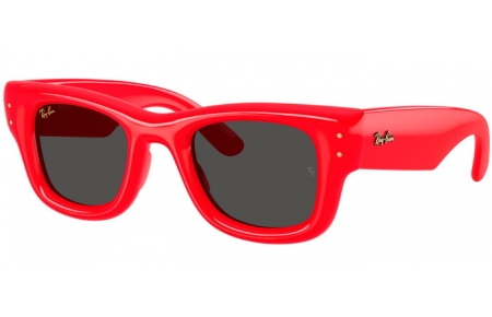 Gafas de Sol - Ray-Ban® - Ray-Ban® RB4940 WAYFARER PUFFER - 683187  RED // DARK GREY