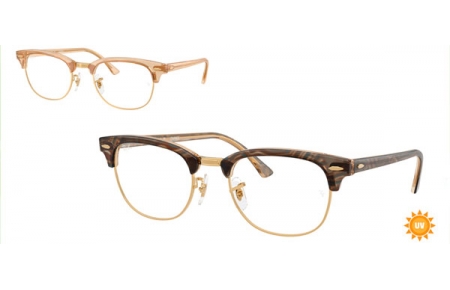 Monturas - Ray-Ban® - RX5154 CLUBMASTER - 8294  PHOTOCROMIC BROWN WITH WAVES