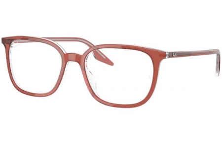 Lunettes de vue - Ray-Ban® - RX5406 - 8171 BROWN ON TRANSPARENT