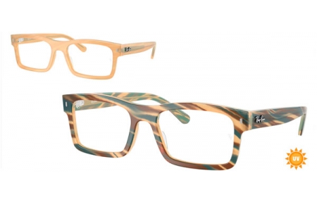 Monturas - Ray-Ban® - RX5435  - 8383  PHOTOCHROMATIC STRIPED BROWN