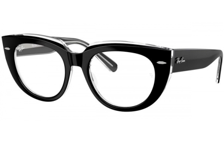 Frames - Ray-Ban® - RX5586 DOREEN - 2034  BLACK ON TRANSPARENT