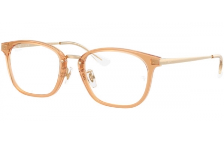 Monturas - Ray-Ban® - RX7247D - 8473  TRASPARENT BROWN ON PALE GOLD