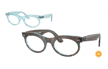 Frames - Ray-Ban® - RX2242V WAYFARER OVAL - 8293  PHOTOCHROMATIC WAVES AZURE
