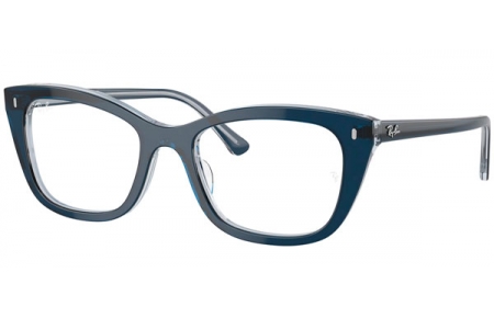 Frames - Ray-Ban® - RX5433 - 8324 BLUE ON TRANSPARENT BLUE