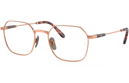 Lunettes de vue - Ray-Ban® - RX8794 JIM TITANIUM - 1245 SHINY LIGHT BROWN