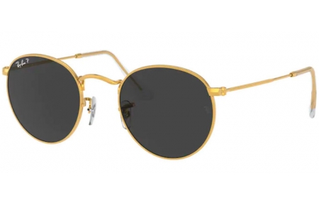 Gafas de Sol - Ray-Ban® - Ray-Ban® RB3447 ROUND METAL - 919648 LEGEND GOLD // BLACK POLARIZED