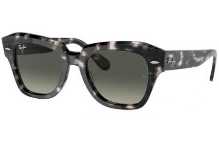 Lunettes de soleil - Ray-Ban® - Ray-Ban® RB2186 STATE STREET - 133371 GREY HAVANA // GREY GRADIENT