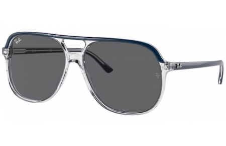 Sunglasses - Ray-Ban® - Ray-Ban® RB2198 BILL - 1341B1 BLUE ON TRANSPARENT // DARK GREY