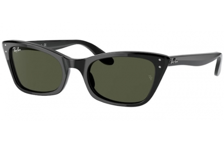 Sunglasses - Ray-Ban® - Ray-Ban® RB2299 LADY BURBANK - 901/31 BLACK // GREEN