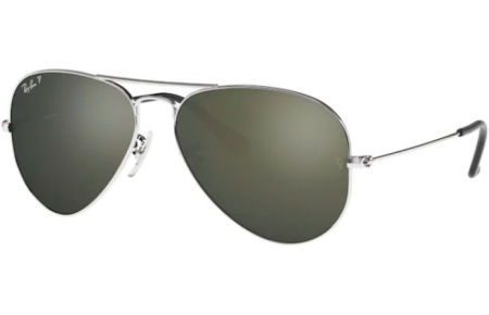 Lunettes de soleil - Ray-Ban® - Ray-Ban® RB3025 AVIATOR LARGE METAL - 003/59 SILVER // GREY MIRROR SILVER POLARIZED