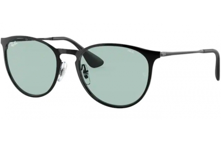 Lunettes de soleil - Ray-Ban® - Ray-Ban® RB3539 ERIKA METAL - 002/Q5 BLACK // EVOLVE PHOTOCROMIC GREEN TO BLUE