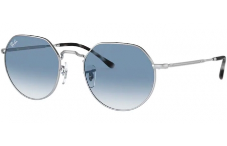 Sunglasses - Ray-Ban® - Ray-Ban® RB3565 JACK - 003/3F SILVER // CLEAR GRADIENT BLUE