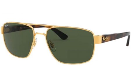 Lunettes de soleil - Ray-Ban® - Ray-Ban® RB3663 - 001/31 SHINY GOLD // GREEN