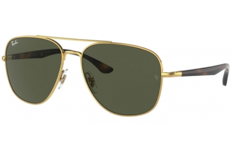 Sunglasses - Ray-Ban® - Ray-Ban® RB3683 - 001/31 ARISTA // GREEN
