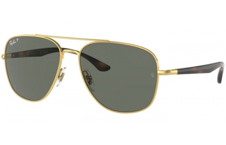 Sunglasses - Ray-Ban® - Ray-Ban® RB3683 - 001/58 ARISTA // GREEN POLARIZED