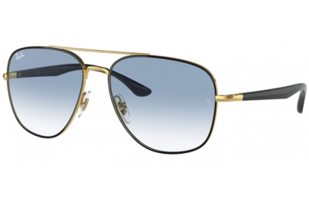 Gafas de Sol - Ray-Ban® - Ray-Ban® RB3683 - 90003F BLACK ON ARISTA // CLEAR GRADIENT BLUE