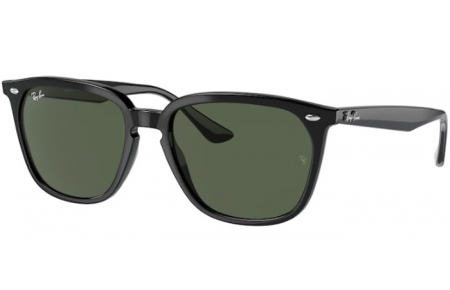 Sunglasses - Ray-Ban® - Ray-Ban® RB4362 - 601/71 BLACK // DARK GREEN