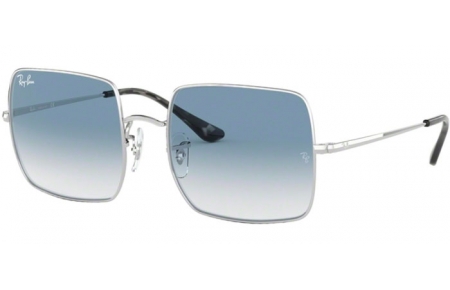 Sunglasses - Ray-Ban® - Ray-Ban® RB1971 SQUARE - 91493F SILVER // BLUE GRADIENT CLEAR