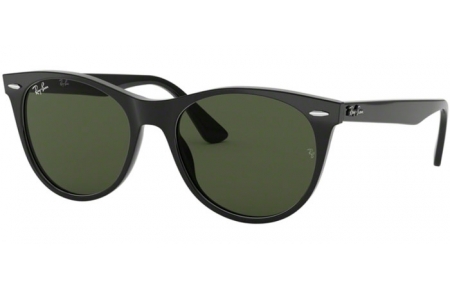 Lunettes de soleil - Ray-Ban® - Ray-Ban® RB2185 WAYFARER II - 901/31 BLACK // GREEN