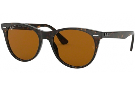 Gafas de Sol - Ray-Ban® - Ray-Ban® RB2185 WAYFARER II - 902/57 STRIPPED HAVANA // BROWN POLARIZED