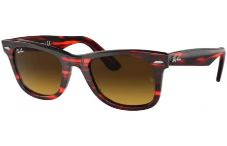 Gafas de Sol - Ray-Ban® - Ray-Ban® RB2140 ORIGINAL WAYFARER - 136285 STRIPED RED // BROWN GRADIENT