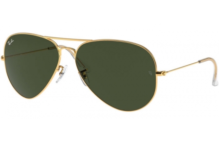 Lunettes de soleil - Ray-Ban® - Ray-Ban® RB3026 AVIATOR LARGE METAL II - L2846 ARISTA // CRYSTAL GREEN