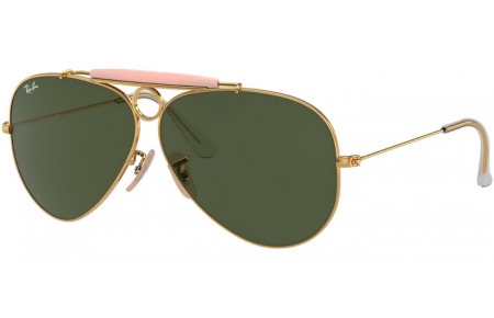 Gafas de Sol - Ray-Ban® - Ray-Ban® RB3138 SHOOTER - 001 ARISTA // CRYSTAL GREEN