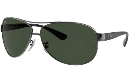 Sunglasses - Ray-Ban® - Ray-Ban® RB3386 - 004/71 GUNMETAL // GREEN