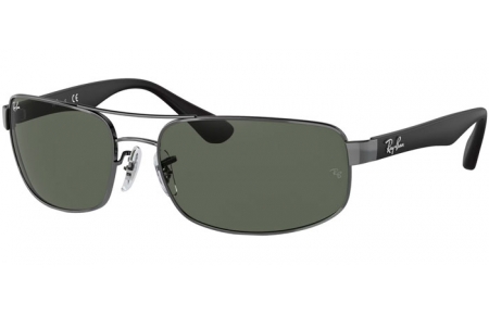 Sunglasses - Ray-Ban® - Ray-Ban® RB3445 - 004 GUNMETAL // CRYSTAL GREEN