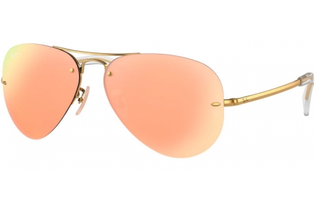 Sunglasses - Ray-Ban® - Ray-Ban® RB3449 - 001/2Y GOLD // COPPER MIRROR