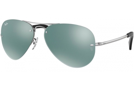 Lunettes de soleil - Ray-Ban® - Ray-Ban® RB3449 - 003/30 SILVER // GREEN MIRROR SILVER