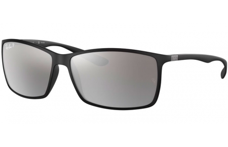 Sunglasses - Ray-Ban® - Ray-Ban® RB4179 LITEFORCE - 601S82  MATTE BLACK  //GREY MIRROR SILVER POLARIZED